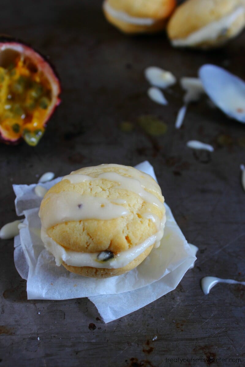 Passionfruit Cookies; sweet, easy-to-make passionfruit cookies that are perfect for morning, afternoon (and midnight!) snacks