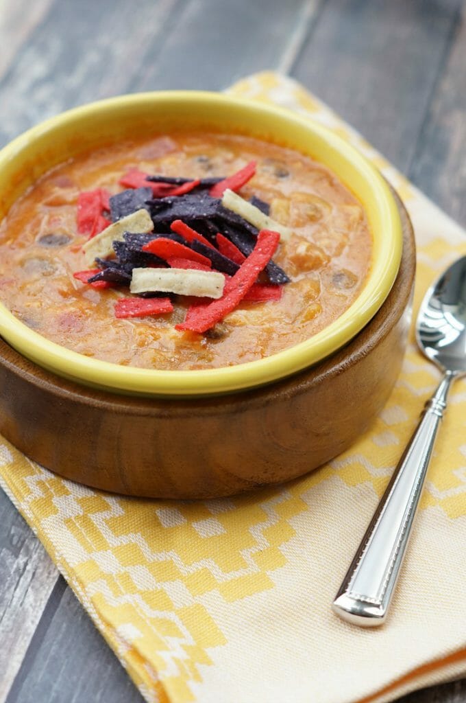 Cheesy Chicken Enchilada Soup