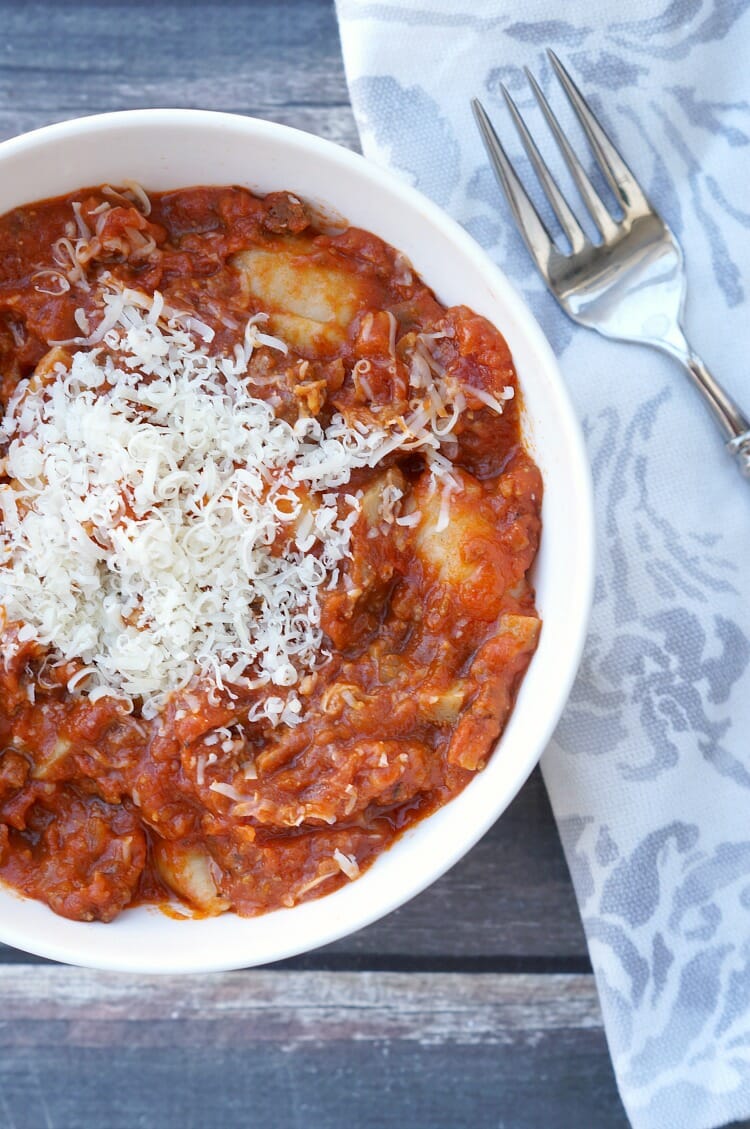 Mushroom and Meat Tomato Sauce 