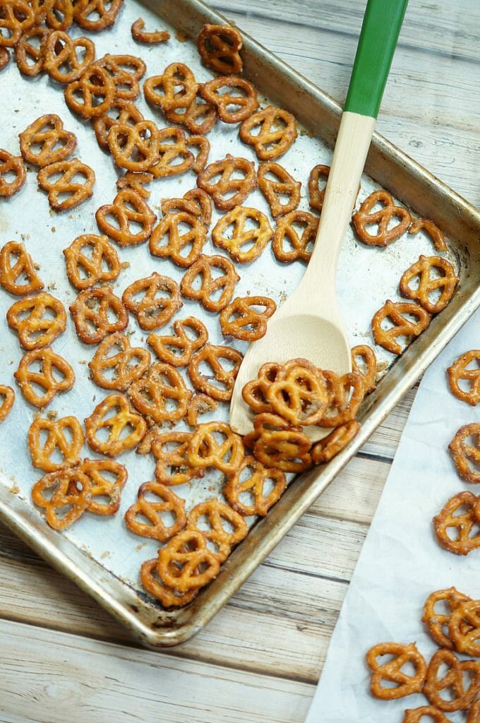 Spicy Pretzels, The Absolute Best Party Snack!