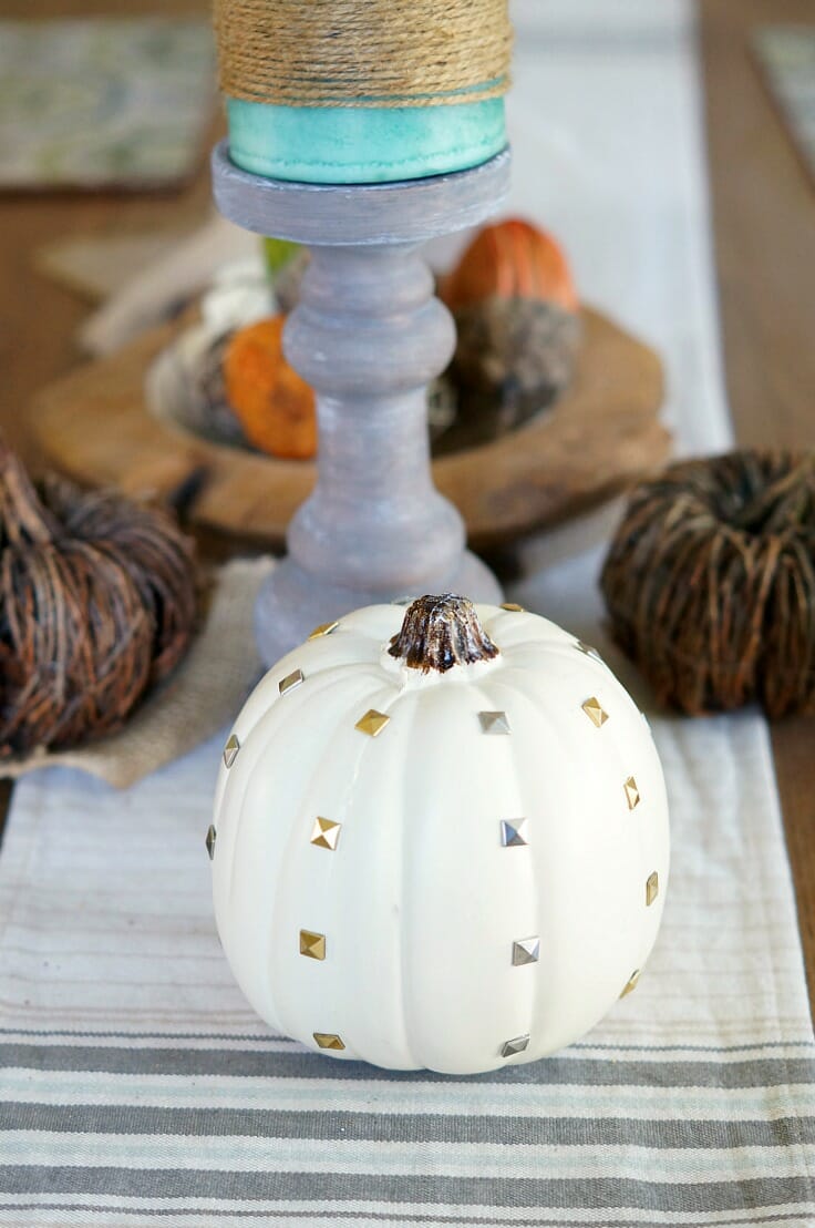 Easy DIY Studded Pumpkins