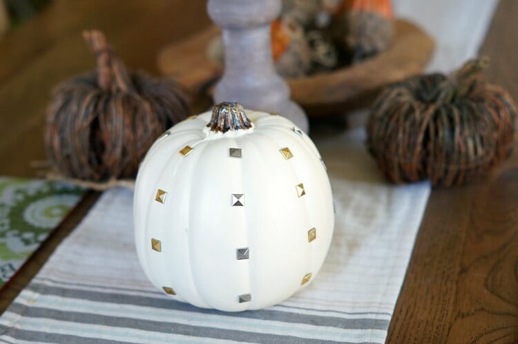 East DIY Studded Pumpkins