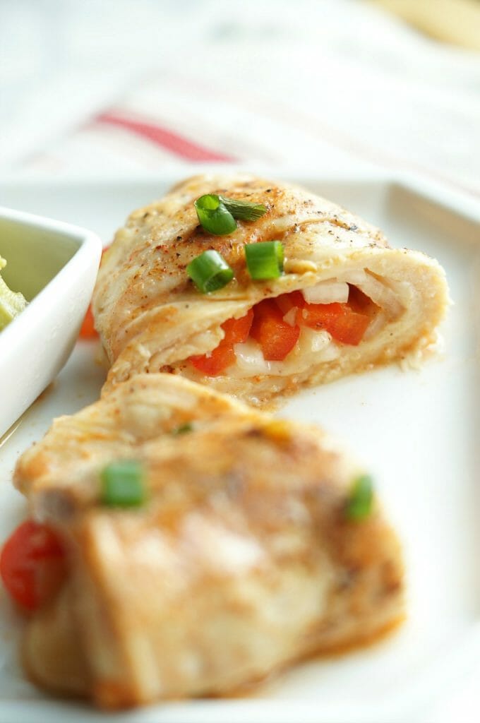 Healthy Fajita Stuffed Chicken
