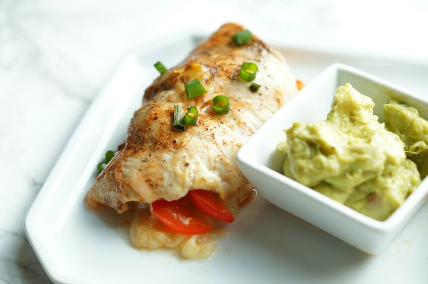 Healthy Fajita Stuffed Chicken