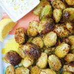 Crispy Brussel Sprouts with Lemon Aioli