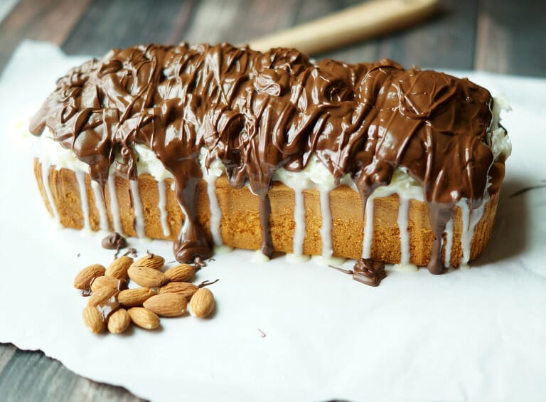 No Bake Almond Joy Pound Cake