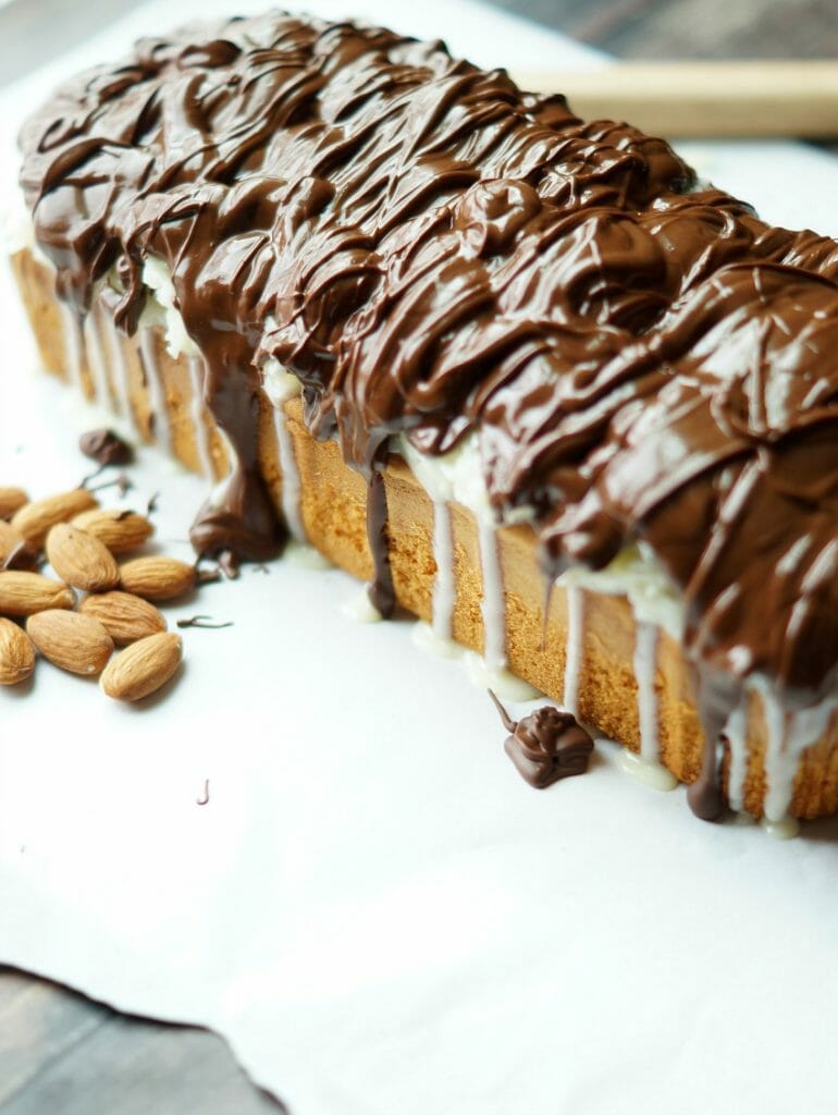 No Bake Almond Joy Pound Cake