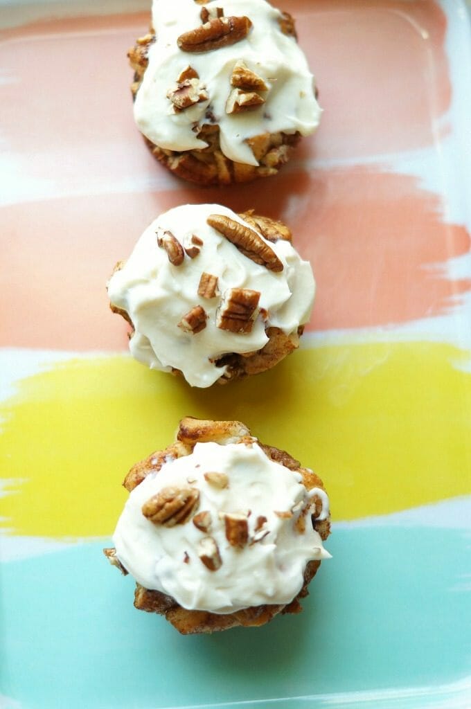 Cinnamon Roll Muffins with Cream Cheese Frosting