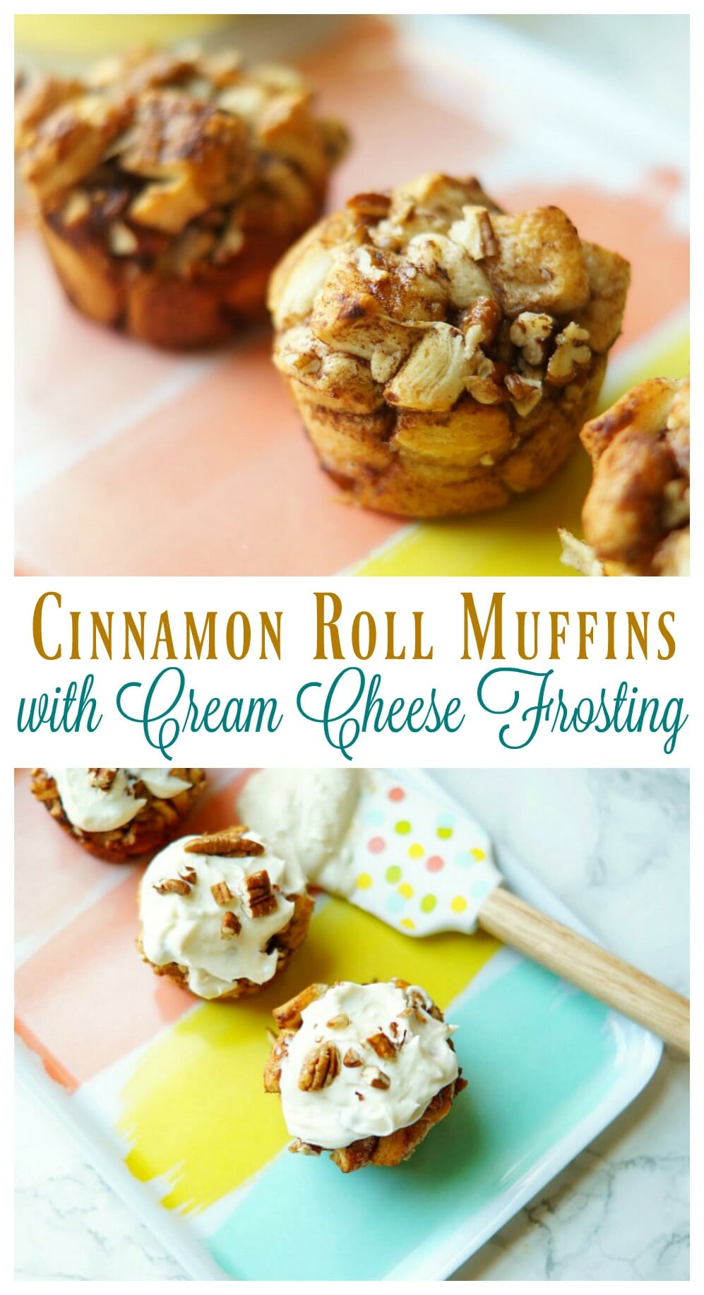 Cinnamon Roll Muffins with Cream Cheese Frosting