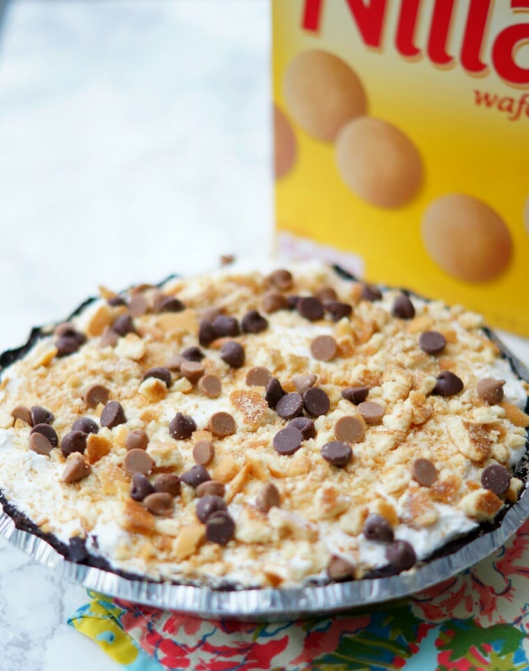 Double Cookie No Bake Peanut Butter Pie
