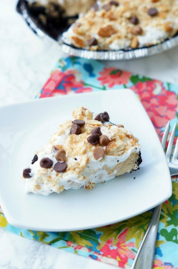 Double Cookie No Bake Peanut Butter Pie