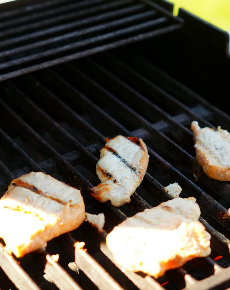 Grilled BBQ Cheddar Pork Sandwiches 