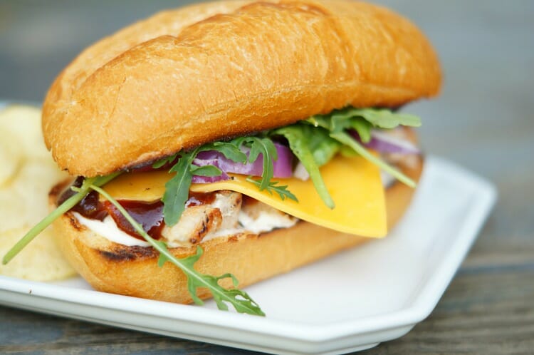 Grilled BBQ Cheddar Pork Sandwiches