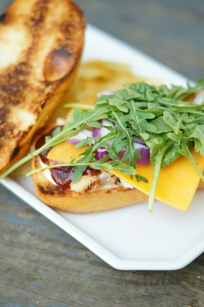 Grilled BBQ Cheddar Pork Sandwiches 