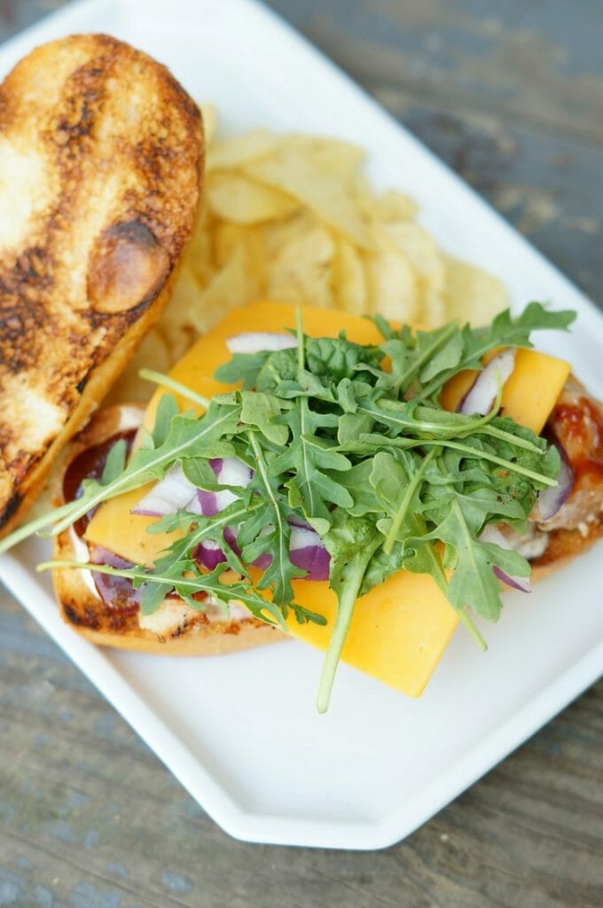 Grilled BBQ Cheddar Pork Sandwiches 