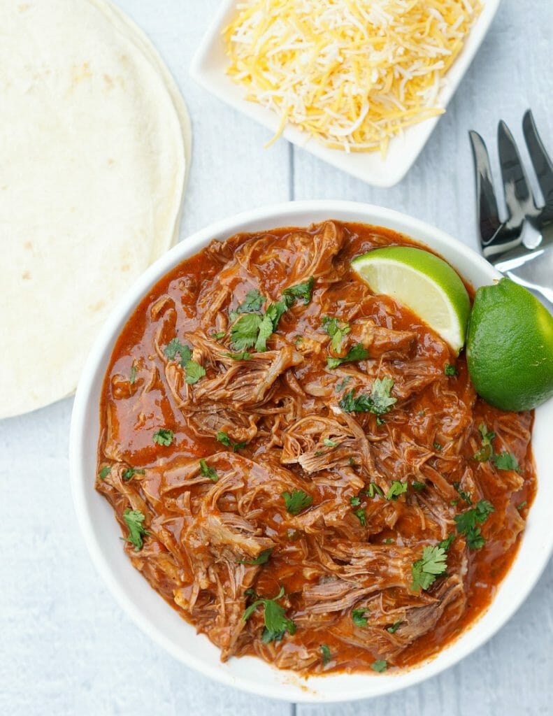 Instant Pot Spicy Shredded Mexican Beef 