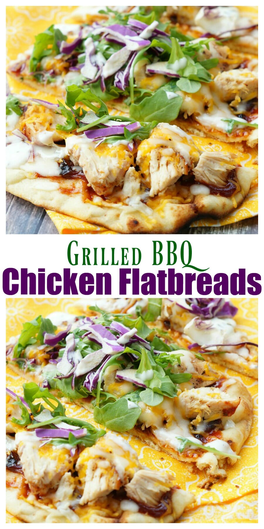 Grilled BBQ Chicken Flatbreads 