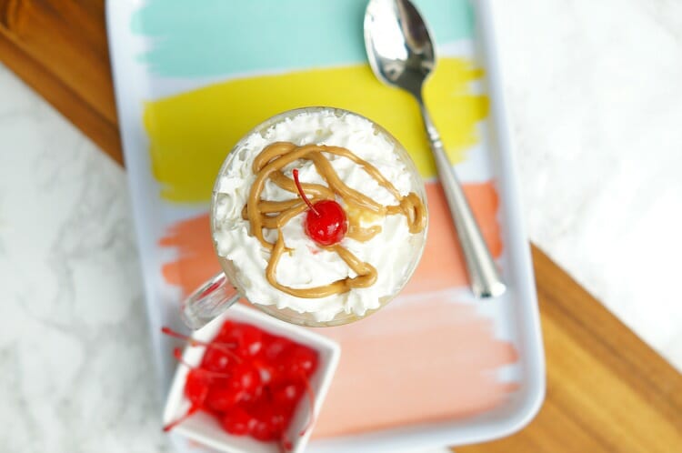 Mini Peanut Butter and Chocolate Ice Cream Sundaes