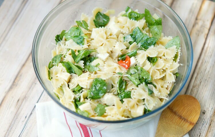 Spinach and Artichoke Pasta Salad