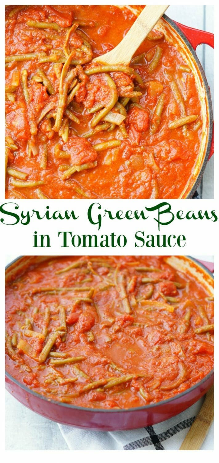 Lebanese Green Beans in Tomato Sauce