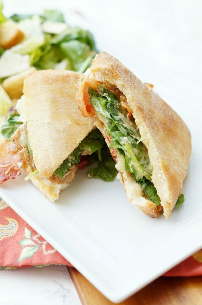 Garlic and Herb Pork Panini