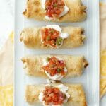 Baked Chicken and Vegetable Chimichangas