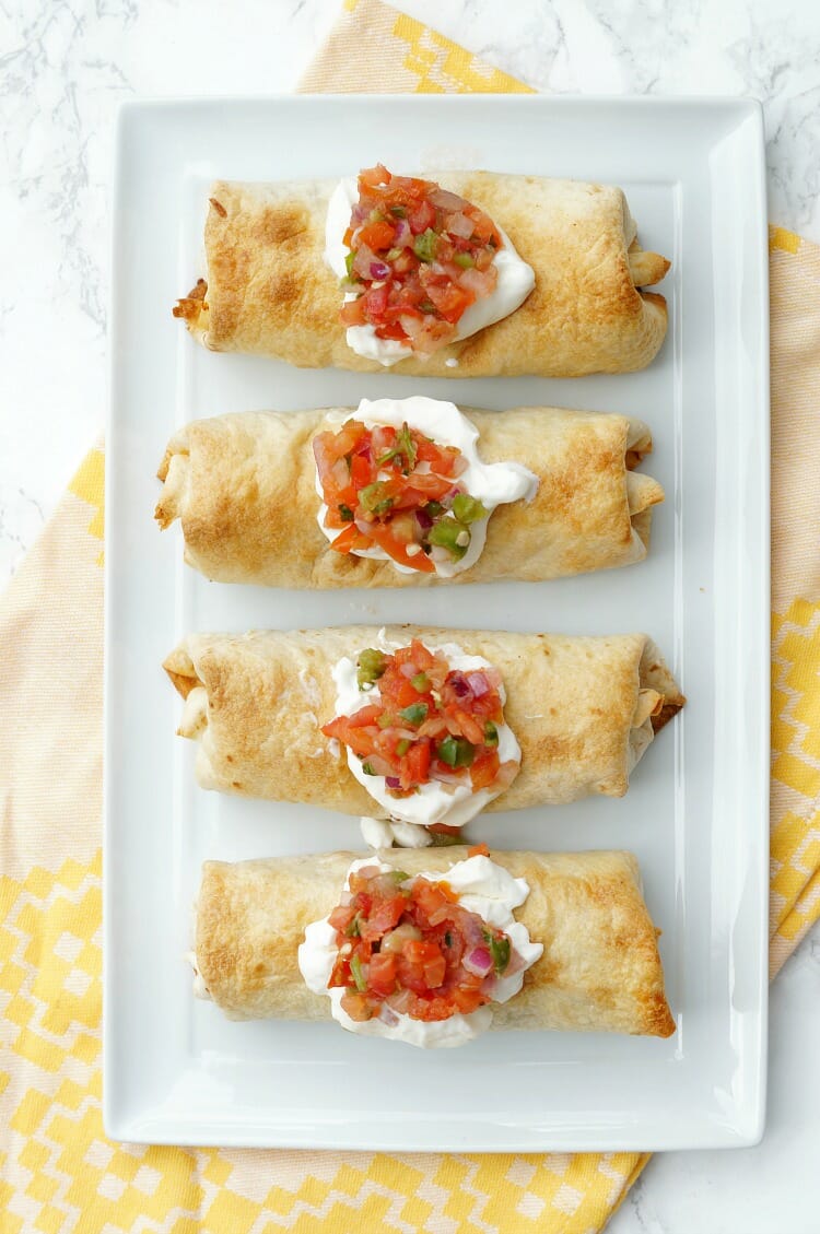 Healthy Baked Chicken Chimichanga Recipe