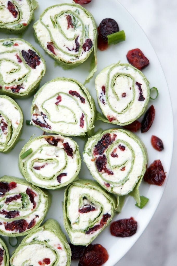 Cranberry Feta Pinwheels