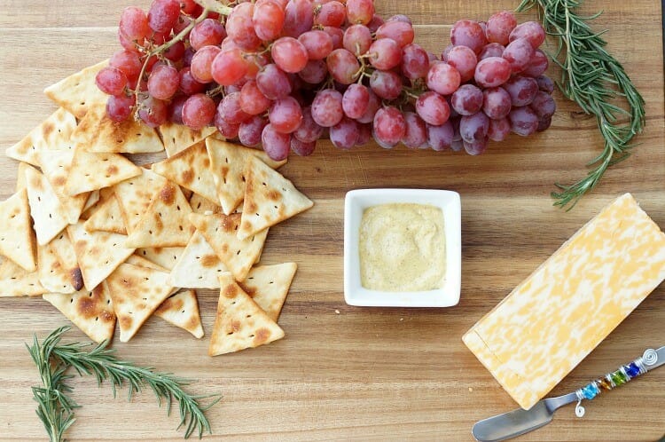Cheese and Cracker platter for the holidays
