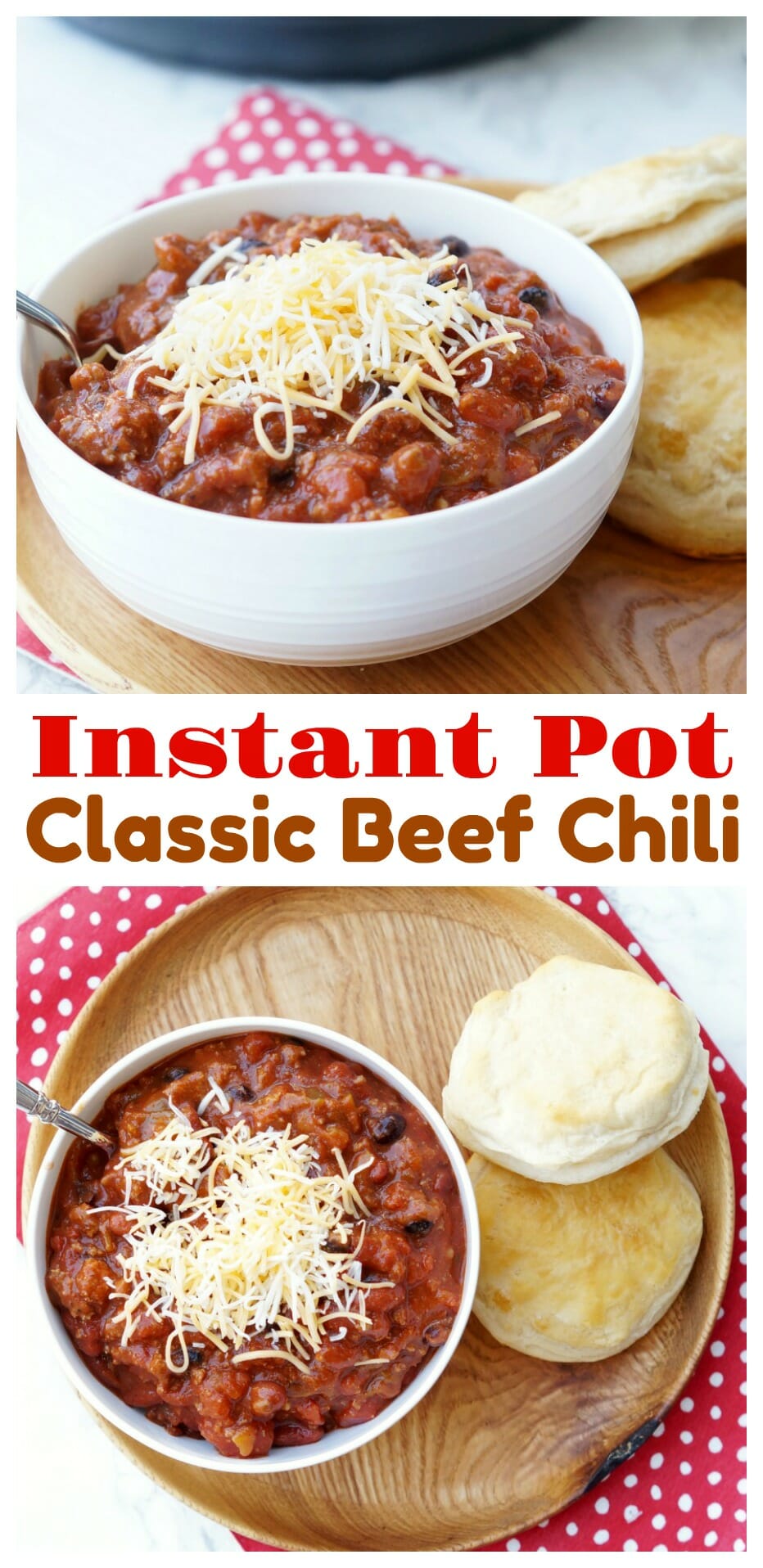 Instant Pot Classic Ground Beef Chili Recipe