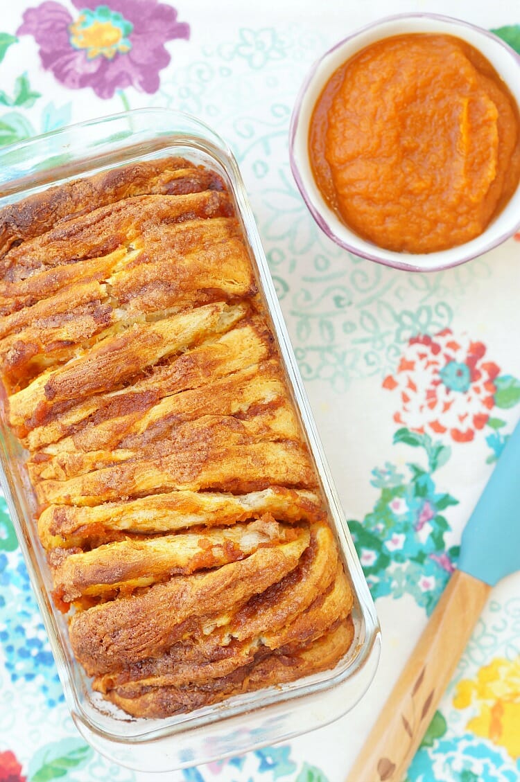 Pumpkin Pie Pull Apart Bread