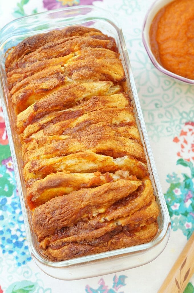 Pumpkin Pie Pull Apart Bread