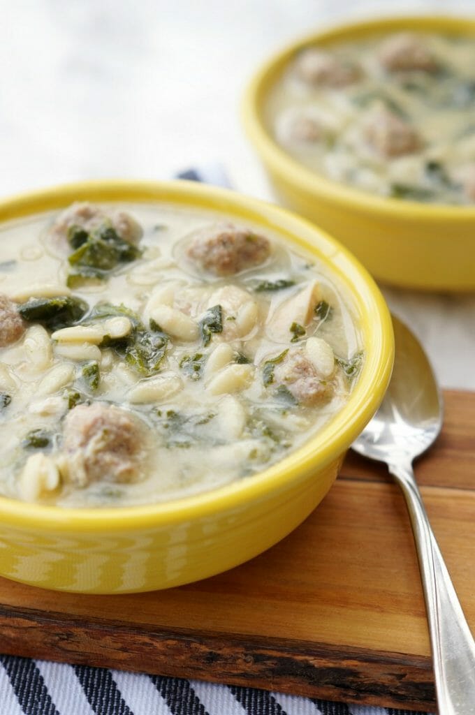 Easy Italian Wedding Soup made in the Instant Pot
