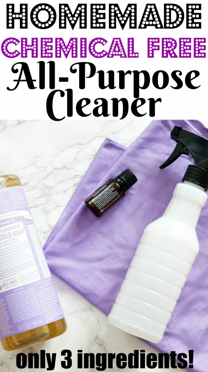 Quick Tip Tuesday: How to Make Homemade Chemical Free All-Purpose Cleaner with only 3 ingredients!