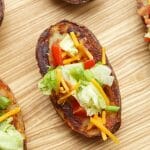 BLT Potato Skins with Spicy Ranch Sauce