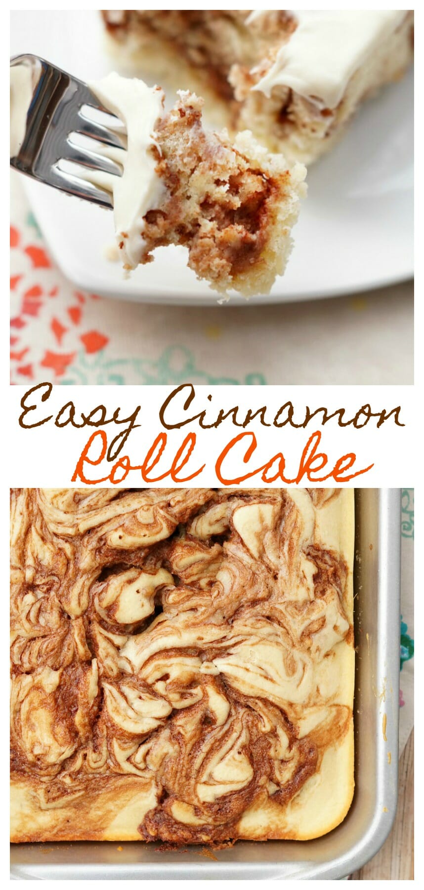 Easy Cinnamon Roll Cake! Perfect for Brunch or Dessert!