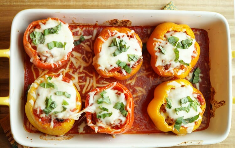 Supreme Pizza Stuffed Peppers