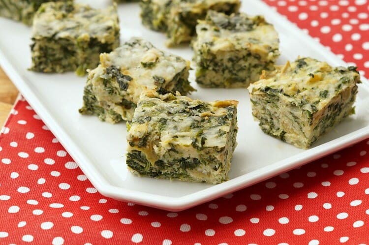 Cheesy Spinach and Artichoke Bites