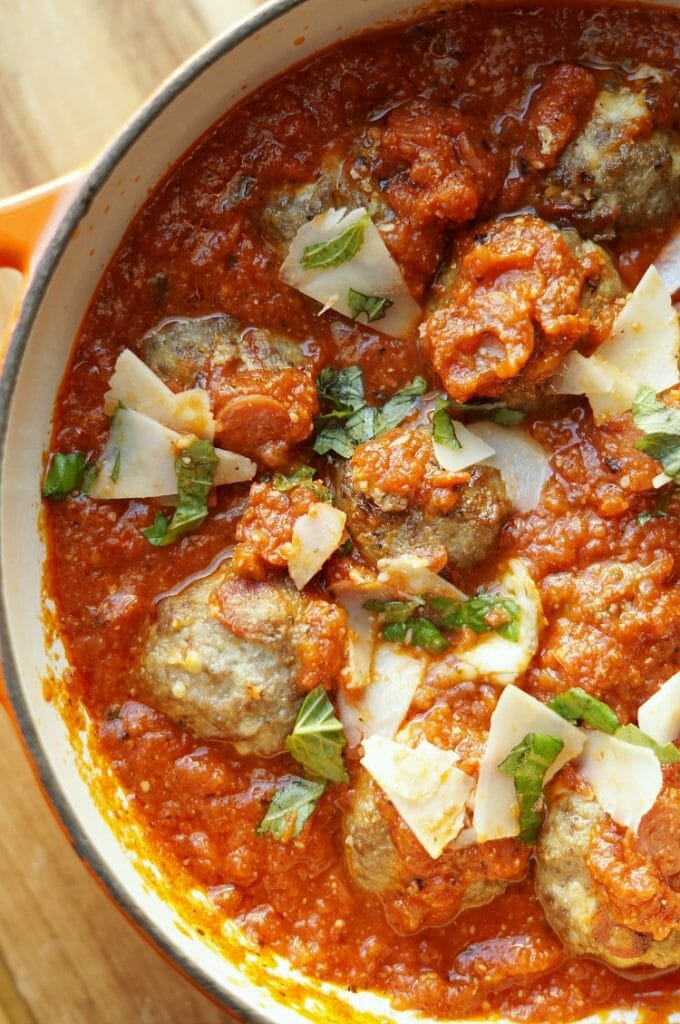 Pizza Stuffed Meatballs Recipe Mozzarella and Pepperoni Bliss