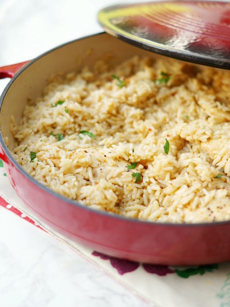 Easy Garlic Chicken and Rice