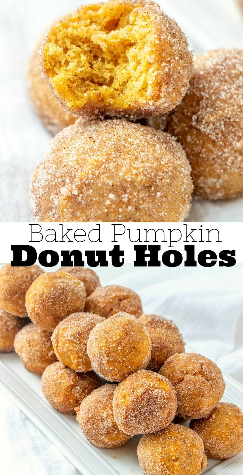 Baked Pumpkin Donut Holes