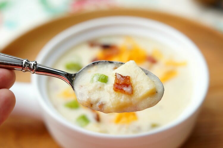 Loaded Baked Potato Soup in the Instant Pot
