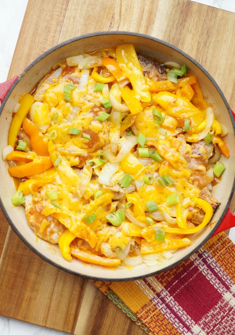 Pork Chops with Peppers and Onions