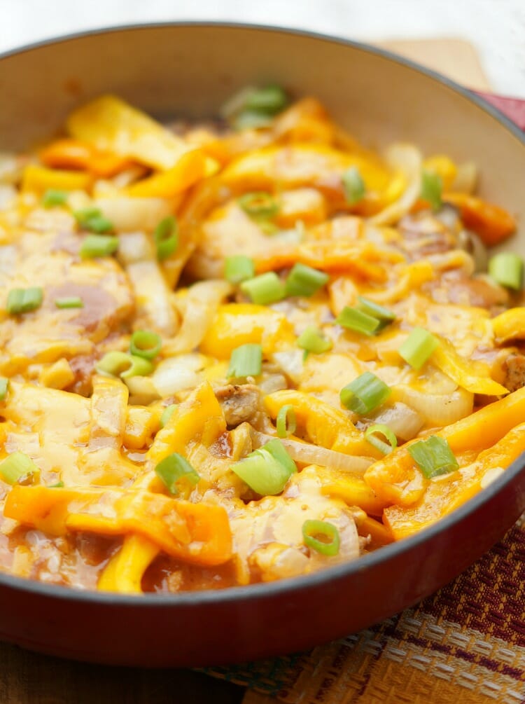 The best pork chop dinner! One Pan Smothered Pork Chops