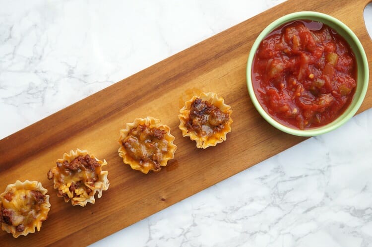 Mini Phyllo Taco Cups Recipe