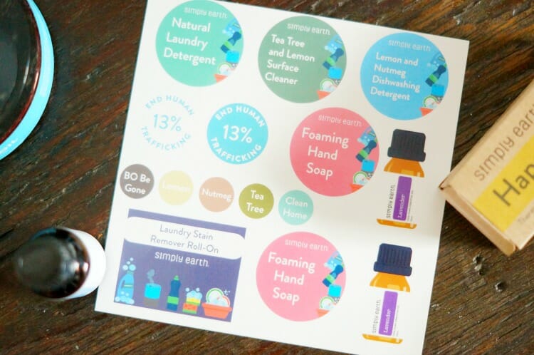 Essential Oil Recipe Labels