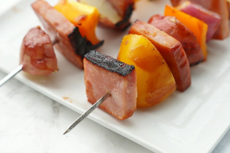 BBQ Ham Skewers