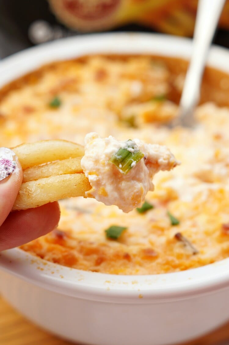 Baked Potato Dip with Bacon and Cheddar