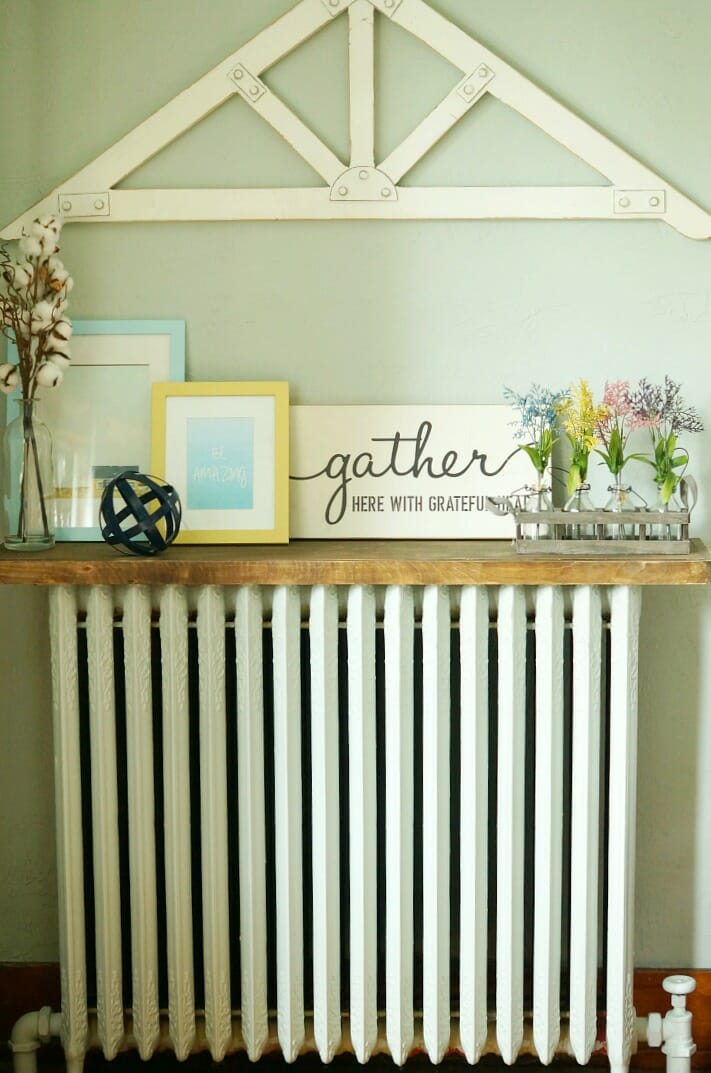 DIY Radiator Cover Shelf DIY Floating Radiator Shelf