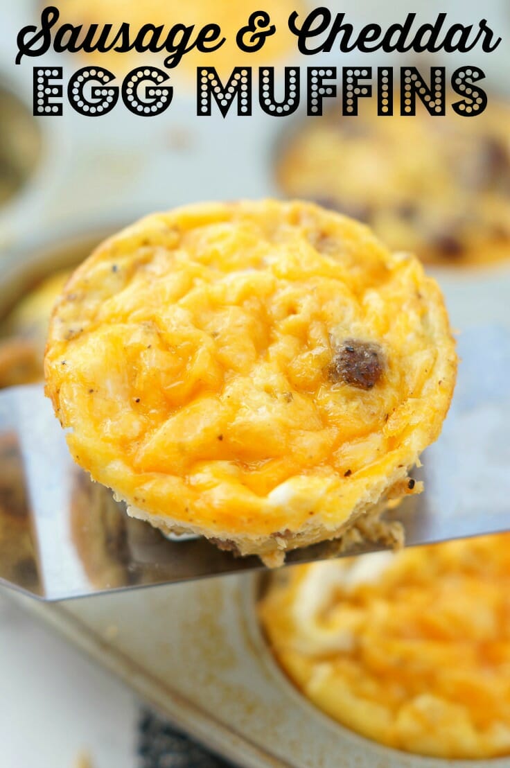Make Ahead Sausage Egg and Cheese Muffins 